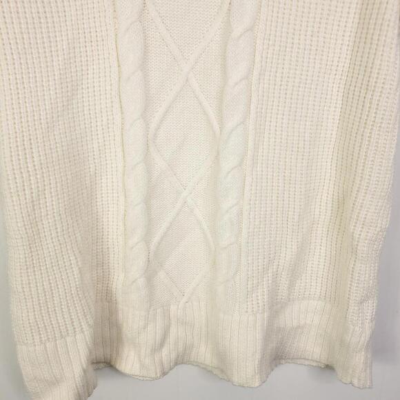 Torrid Sweater Womens 2X Short Sleeve Neutral Cream Waffle Cable Knit Classic - Picture 3 of 9